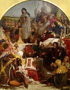 Ford Madox Brown 'Chaucer at the Court of Edward III oil painting